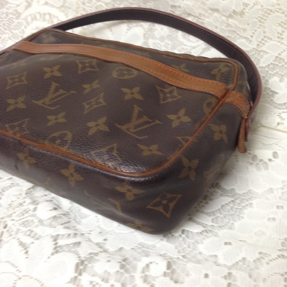 Vintage Louis Vuitton Brown Mono Shoulder Bag - Picture 7 of 8
